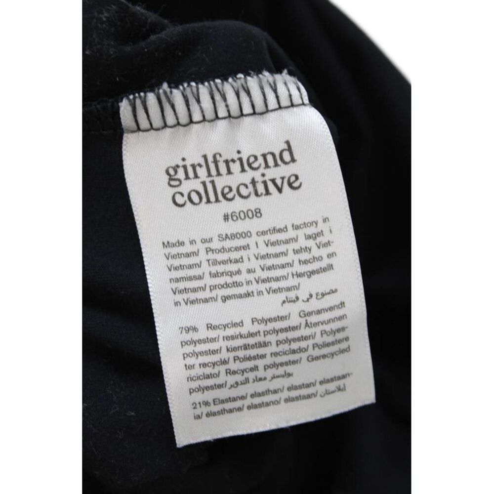 Girlfriend Collective Women Black Sleeveless Catsuit Square Neck Size XS - Picture 5 of 6